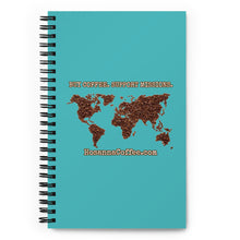 Load image into Gallery viewer, BUY COFFEE. SUPPORT MISSIONS. - spiral notebook